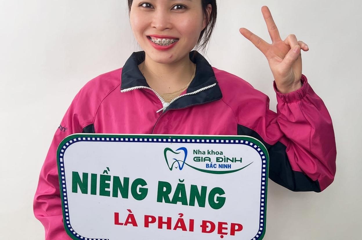 Khách hàng niềng chỉnh răng tại nha khoa gia đình bắc ninh