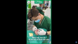 Phỏng vấn trực tiếp sự hài lòng của khách hàng nữ lắp răng sứ thẩm mỹ tại Nha khoa Bắc Ninh