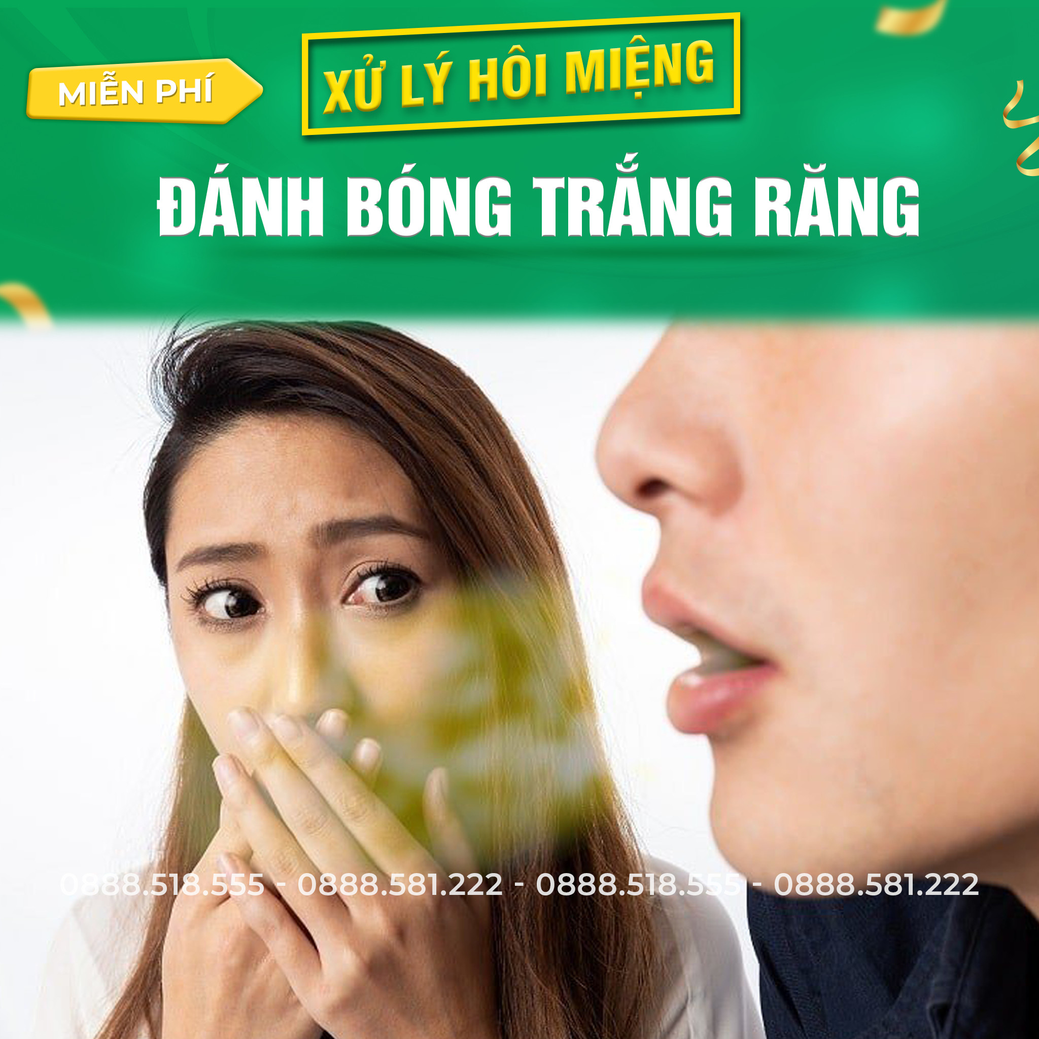 Nha khoa gia dinh tang qua nhan dip thanh lap Thi Xa Que Vo danh bong trang rang