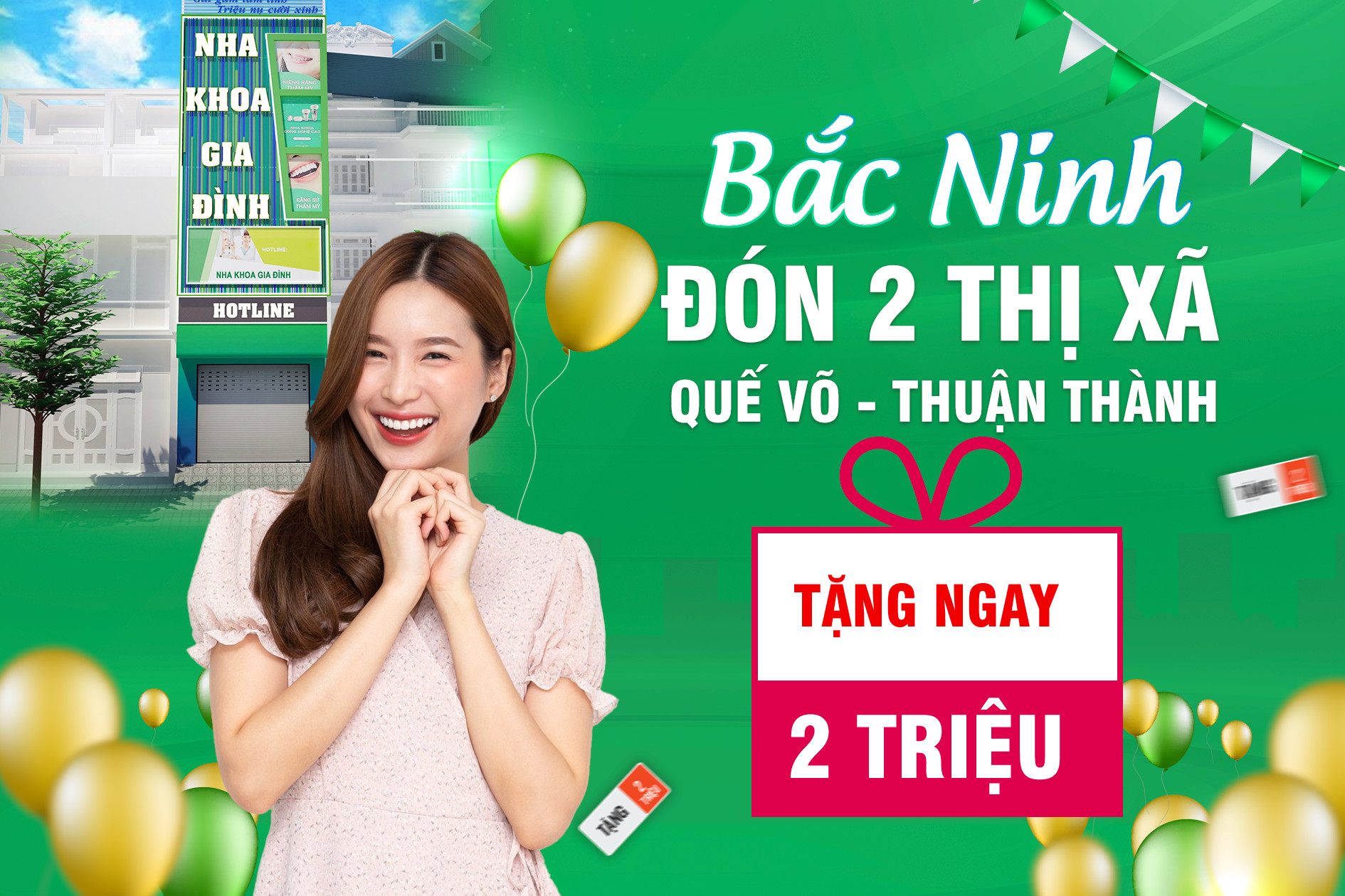 Nha khoa gia đình tặng quà nhân dịp thành lập Thị Xã Quế Võ 1 Nha khoa gia đình tặng quà nhân dịp thành lập Thị Xã Quế Võ