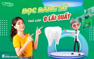 Bọc răng sứ trả góp không lãi suất Bắc Ninh