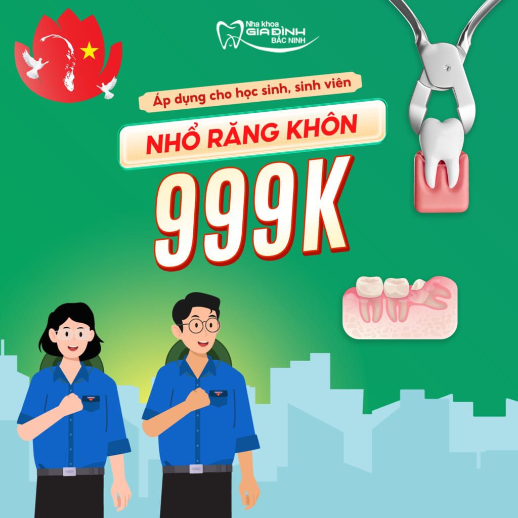 Chào mừng ngày thành lập đoàn 26/3 – ưu đãi nhổ răng khôn cho học sinh, sinh viên tại nha khoa gia đình bắc ninh 1 uu dai nha khoa